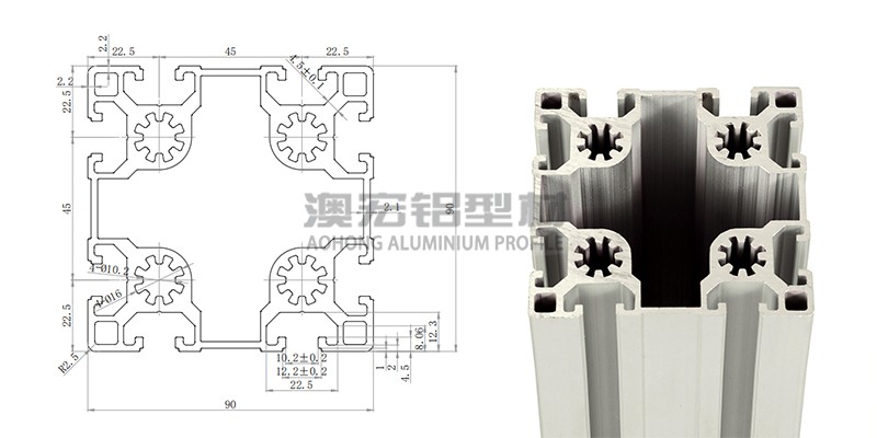 9090欧标工业铝型材